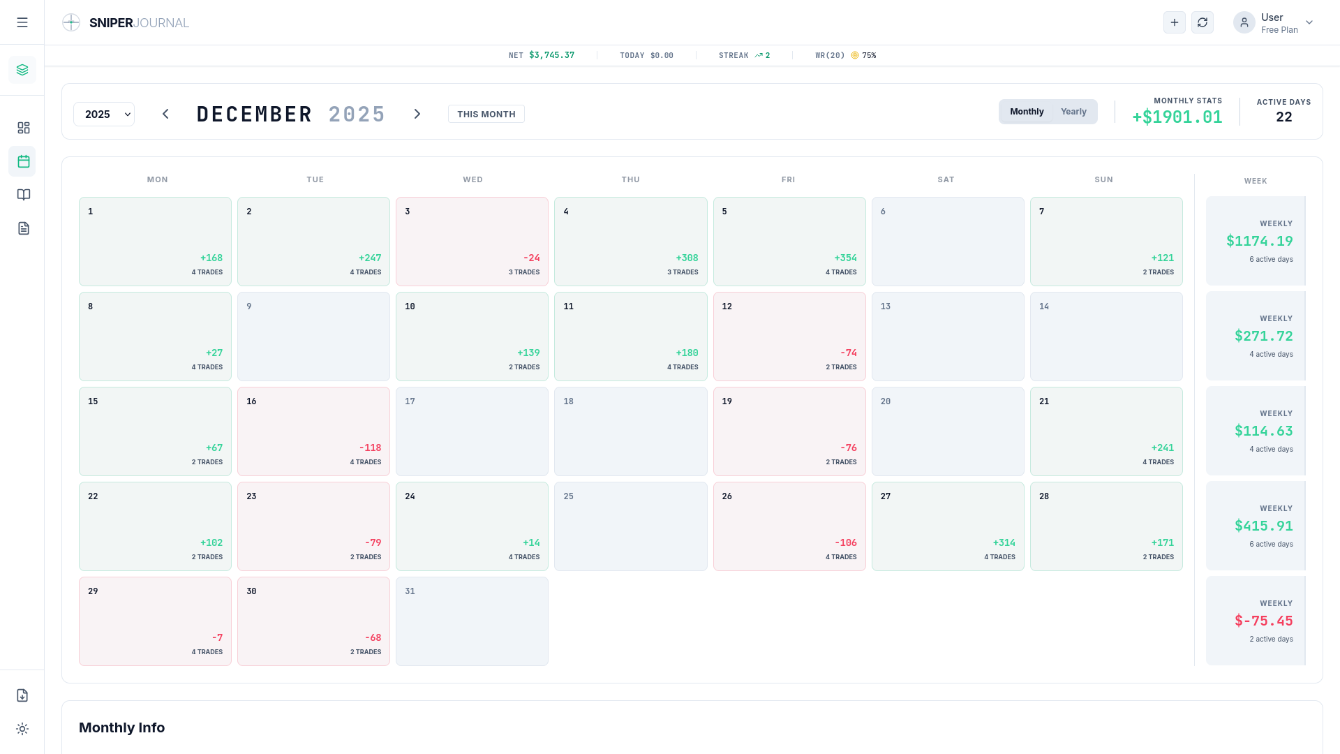 Calendar - Light Mode
