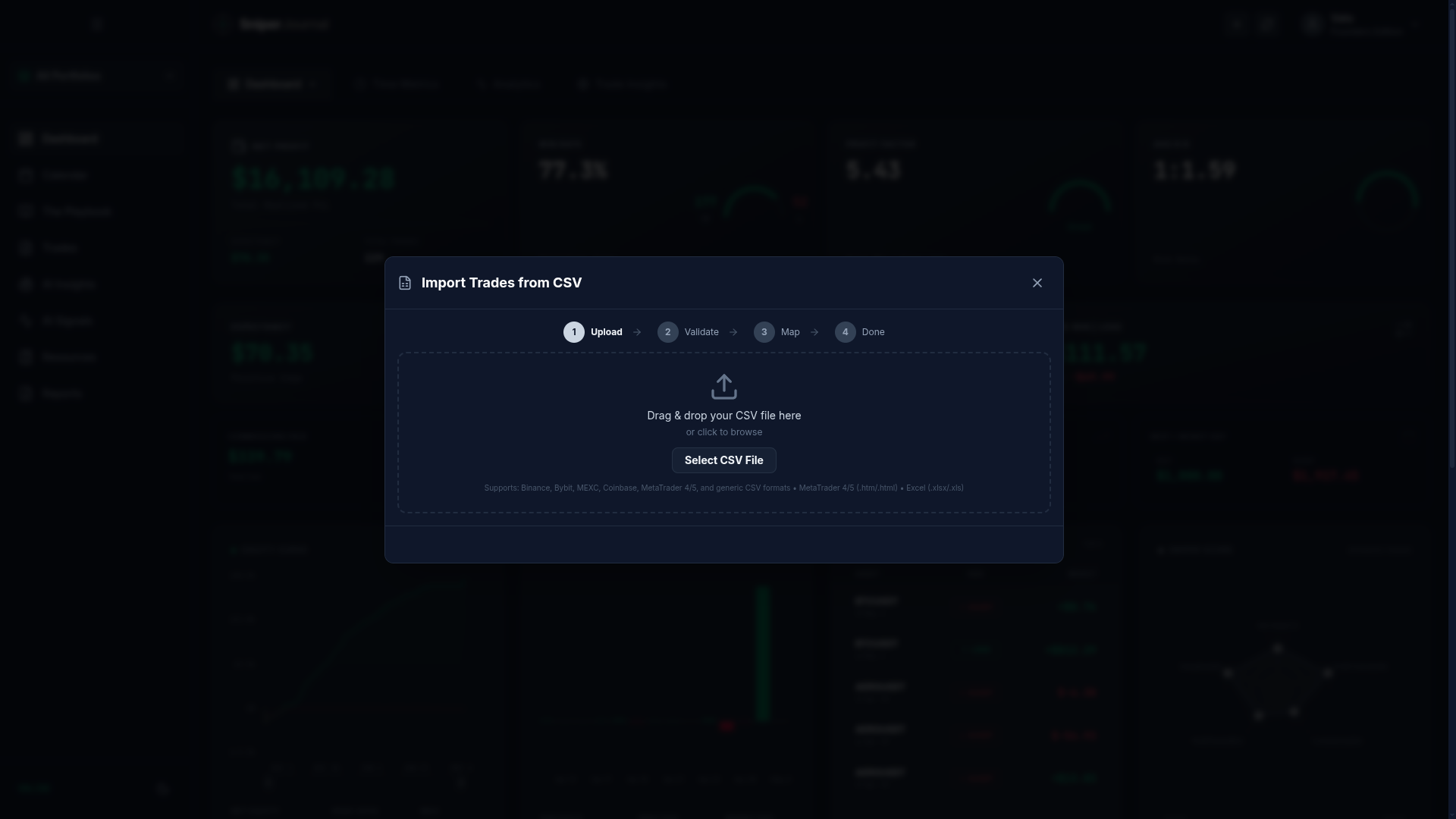 Import page