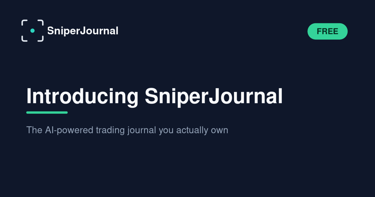 Introducing SniperJournal: The AI-Powered Trading Journal You Actually Own