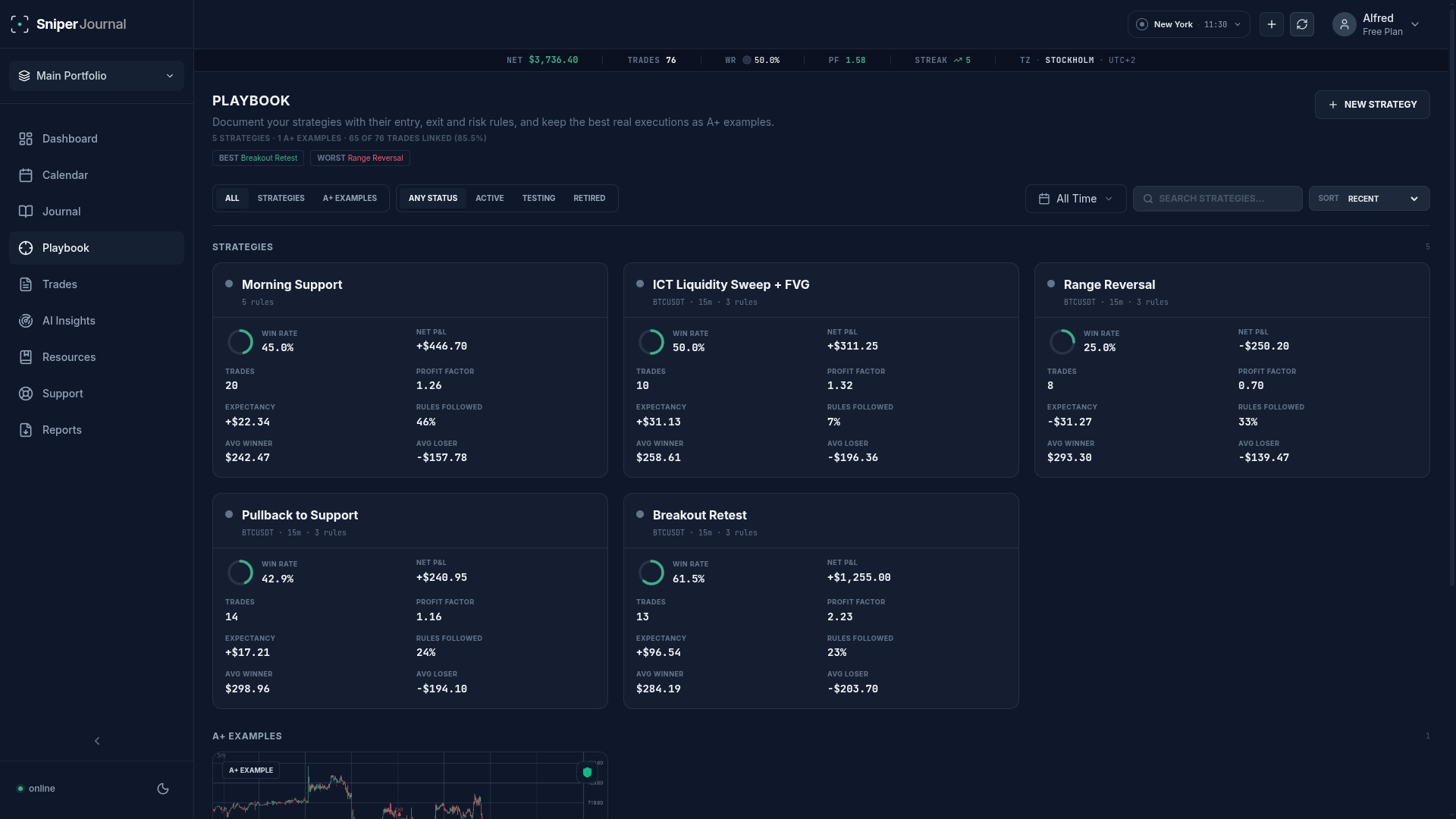 Journal and Playbook, now two separate sections in the sidebar